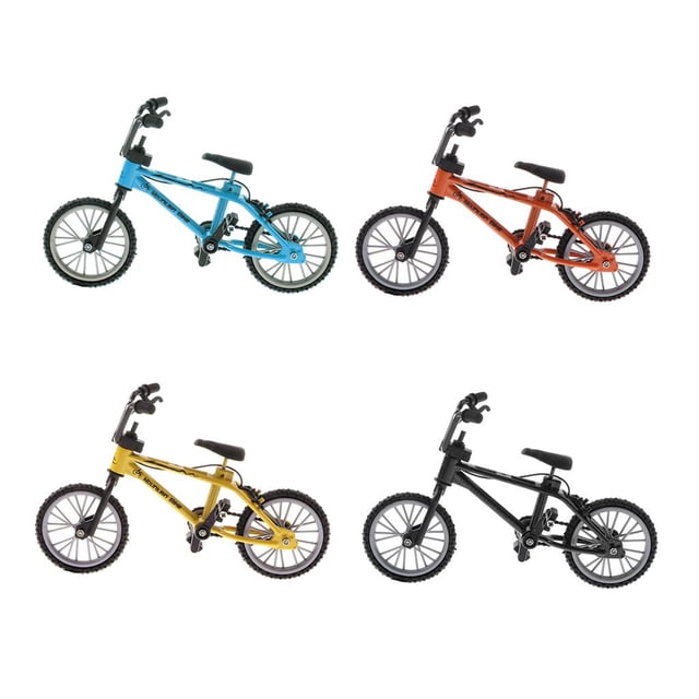 4pcs Mini Miniatura Juguete de Vehículo de Imitación de para Adultos 1/24 Hugo Juguete de la bicicleta del dedo de la mini aleación