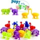 thumbnail image 3 of Bloques de construcción de silicona suave para niños, juguete de succión con forma de Animal, liberación del estrés, juego interactivo con ventosa para Baño, 3 of 4