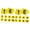Yellowx2pcs, variant on 10pcs Evidence Markers Crime Scene Yellow Signage for Decorations Table Number Cards Detective Party Supplies
