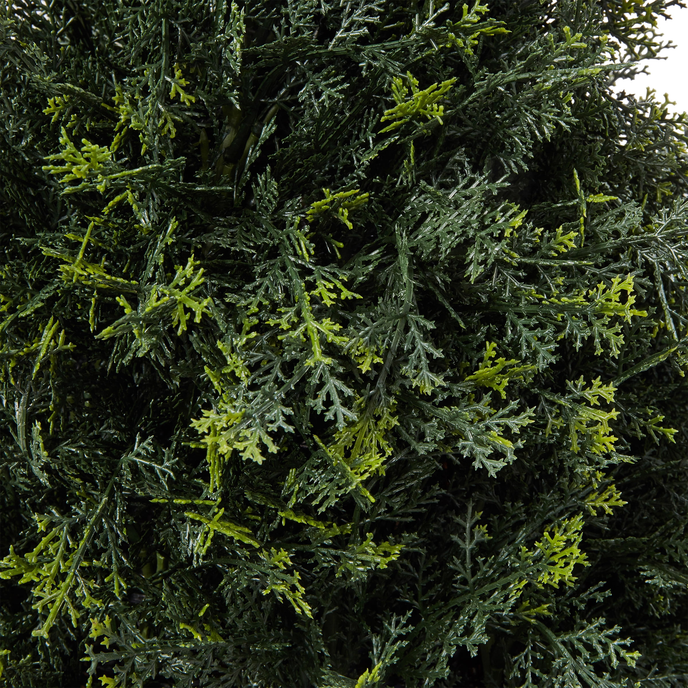 Pure Garden Artificial Cypress Topiary- Tower Style Faux Plant in Sturdy Pot - Potted Shrub 37”
