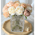 thumbnail image 3 of Zhuge 6pcs Rose Artificial Flowers, Fake flowers, Flores Artificiales Para, Wedding Decor, 3 of 5