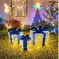 thumbnail image 6 of Kwaiffeo Christmas Yellow Lighted Gift Boxes, Set of 3, 6 of 6