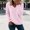 Multicolor, variant on Liuinsasek Womens Fuzzy Sweater Fashion Casual V-Neck Oversized Long Sleeve Soft Fluffy Knit Pullover Top for Fall/Winter Lounge Outfits