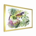 thumbnail image 2 of Designart 'Rural Village House On A Green Summer Day' Traditional Framed Art Print, 2 of 4