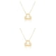 thumbnail image 1 of Collar de constelaciones Qarigey Ins doce signos del zodiaco Libra oro 2piezas, 1 of 6
