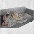 thumbnail image 6 of Pug Soft Flannel Fleece Throw Blanket, Hipster Pug with Nerdy Glasses and Bow Tie Cartoon Design Funny, Cozy Plush for Indoor and Outdoor Use, 50" x 60", Pale Yellow Pale Pink, by Ambesonne, 6 of 6