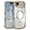 Gold, variant on Decase for iPhone Air Magnetic Case Clear Back Cover,Compatible with Mag-Safe,Full Camera Protection,Cute Wave Frame,Electroplated Wavy Bumper Shockproof TPU Phone Case,Gold