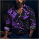 thumbnail image 1 of Camisa de lujo camisa casual cómoda camisa hawaiana de verano camisa de manga larga con solapa diseño de botones de moda transpirable, 1 of 6