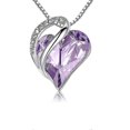 thumbnail image 4 of Collar con colgante de corazón Yuxing gargantilla de cristal 1 2 3 y 5 cm, 4 of 4