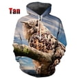 thumbnail image 3 of Nuevas sudaderas con capucha con estampado 3D de búhos y animales para hombre, sudaderas con capucha de moda Y2k, sudadera de hip hop, jersey Harajuku, ropa para mujer, 3 of 5