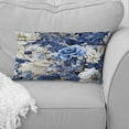thumbnail image 2 of Designart "Cobalt Blue Chinoiserie Redux II" Floral Printed Throw Pillow, 2 of 5