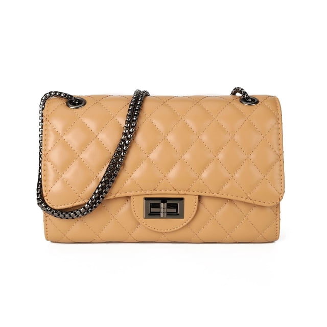 Bolso bandolera Gladdon acolchado para mujer, color caqui claro