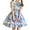 Blue, variant on Packitcute Lolita Skirt For Girls Cute Heart Pattern Ruffled Lace Skirt Summer Suspender Skirt Pink