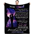 thumbnail image 1 of LHSHID Gifts for Papa Blanket Flannel Soft and Comfortable Anti static Bed Sofa Blanket 50x60in, 1 of 5