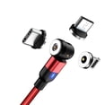 thumbnail image 1 of ZheElen USB Charging Cable 540-Degree Magnetic Chargers Lightweight Portable Type-C Data Wire Charger Line for Smart Bracelets Red 1m 3 held, 1 of 9