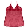 thumbnail image 1 of Babydoll de mesh con detalles de encaje Carnival mod. 3265 color rojo, 1 of 2