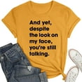 thumbnail image 5 of Women's Funny Graphic T-Shirts Sarcastic Novelty Tees with Humorous Sayings for Casual Wear, 5 of 5