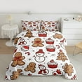 thumbnail image 2 of Castle Fairy Teens Xmas Snowman 3 Pieces Queen Comforter Set,Gingerbread Man Ultra Soft Bedding Sets,Festival Xmas Bedding Comforter Set,Microfiber Bedroom Decor, 2 of 8