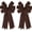 Brown, variant on 2 Pcs 20 x 10 Inch Large Burlap Bows Easter Wreaths Bow for Gift Wrapping Spring Tree Topper Front Door Home Decorations