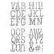 thumbnail image 2 of Sei Classic Glitter Heat Transfers Letras Para Camisetas Termoadhesivas, 3 Pulgadas, Plateado, 4 Unidades, 2 of 5