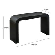 TOV Furniture Hump Black Acacia Finish Console Table