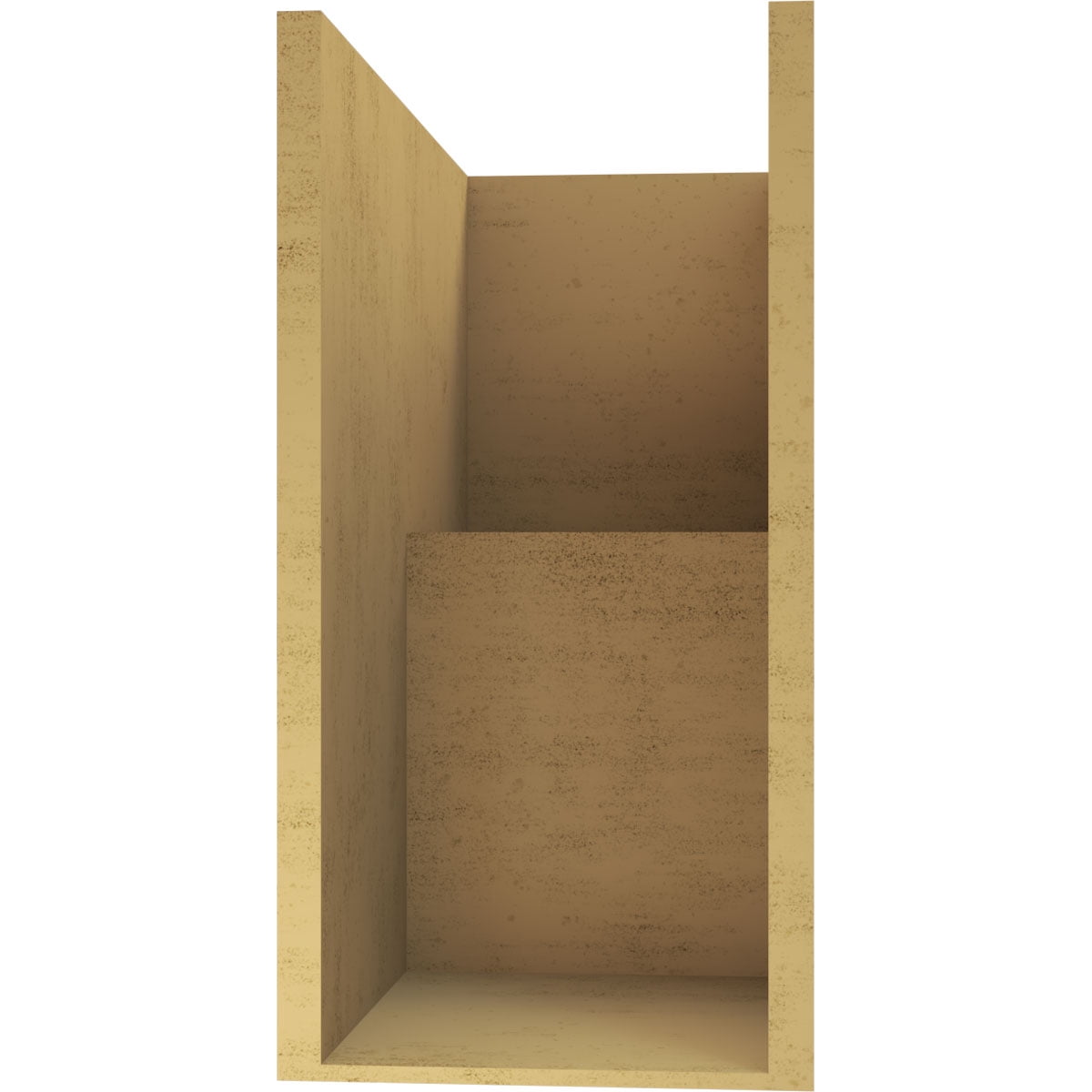 12"W x 24"D x 24"H Classic Chapel Hill Rough Cedar Woodgrain TimberThane Corbel, Primed Tan