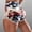 Navy, variant on HAIJIE Plus Size Swim Shorts Comfy Drawstring Casual Elastic Waist Women's Shorts for Girlfriend Women Summer Daily Wear