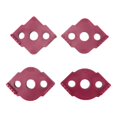 thumbnail image 4 of Dalazy 4x Coins Arrondis pour Routeur Jig Routage Bits de Routeur Modèles Rouges, 4 of 7