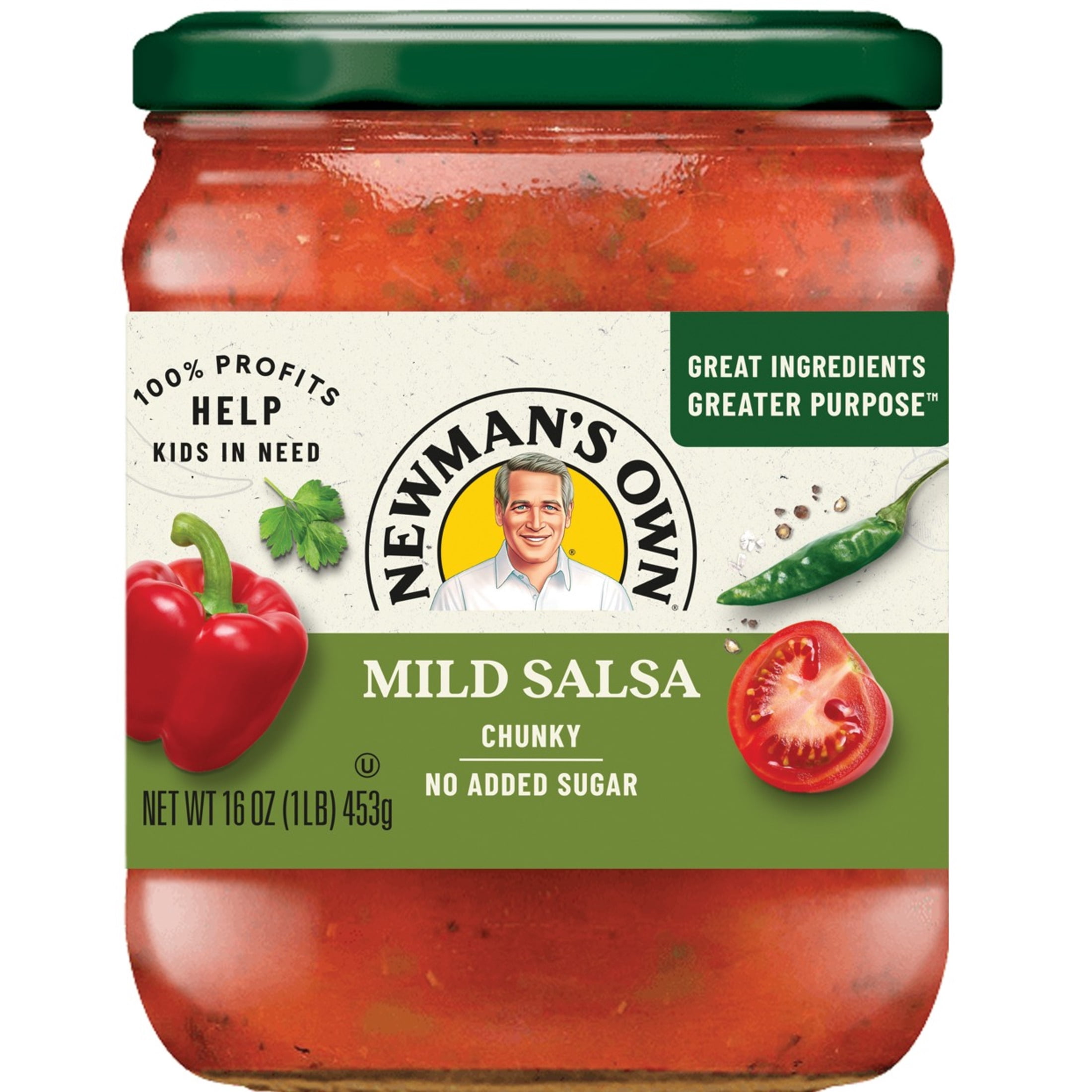(3 pack) Newman's Own Chunky Mild Salsa, 16 oz