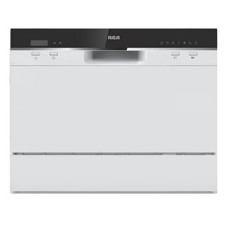 Comfee 6-Place Setting EnergyStar Compact Countertop Dishwasher with 8  Cleaning Settings, CDC22P1AWW, White
