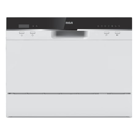 RCA RDW3208 Home Kitchen 6 Place Setting Portable Countertop Dishwasher,...