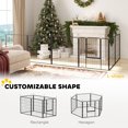 thumbnail image 4 of PawHut Heavy Duty Dog Playpen with Door for Medium Dogs, 6 Panels, 31.5"H, 4 of 10