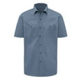 thumbnail image 2 of Red Kap Men's Short Sleeve Wrinkle-Resistant Cotton Work Shirt, 2 of 6