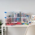 thumbnail image 5 of IRIS 3 Qt. Plastic Storage Bins with Lids, Clear Containers, Latching Totes 6Pk, 5 of 8