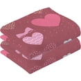 thumbnail image 2 of GZHJMY Valentine's Day Cotton Hand Towels, 2 Pack Absorbent Bath Towel Decorative Fingertip Towels for Bathroom Gym Spa Hotel Beach Swimming Pool,16"x 28", 2 of 7