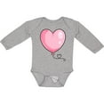 thumbnail image 3 of Inktastic Pink Balloon Heart Boys or Girls Long Sleeve Baby Bodysuit, 3 of 5