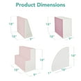 thumbnail image 7 of Best Choice Products Soft Foam Climbing Blocks for Toddlers, 4-Piece Play Set, Easy-Clean Vinyl - Pink, 7 of 7