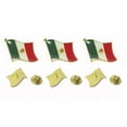 thumbnail image 2 of 3 Pc Mexico Flag Lapel Pin Support Patriotic Enamel Badge Hat Tie Mexican Flag, 2 of 6