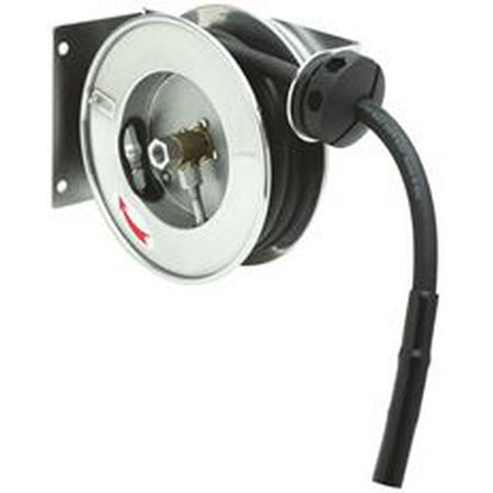Ames Brass Hose Reel - T&S Brass 3/8 In. Stainless Steel Hose Reel System With Blue Spray Valve