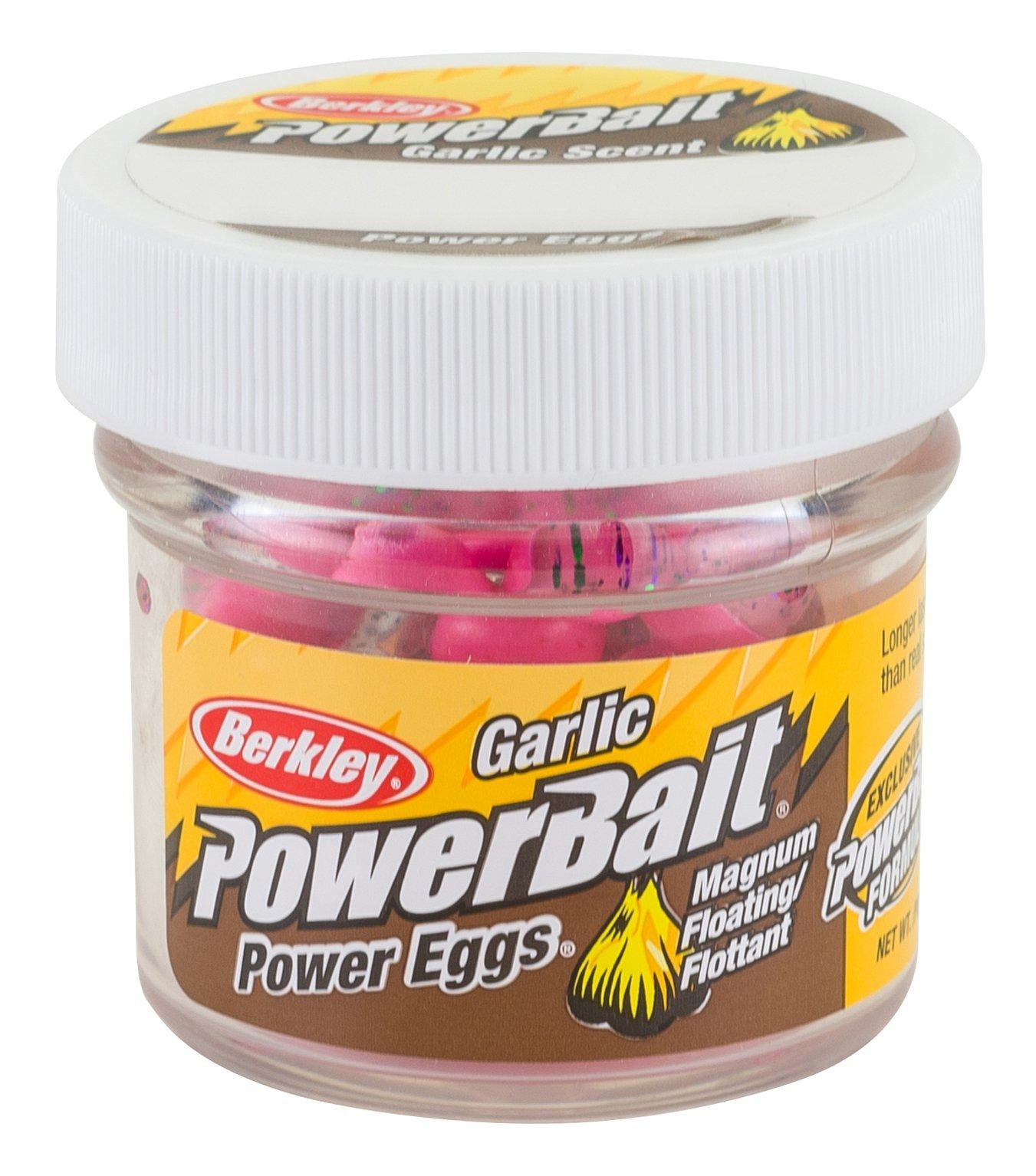 Berkley PowerBait Power Clear Eggs Floating Fishing Bait, Clear Green Purple-Pink,