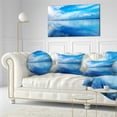 thumbnail image 3 of Designart Sunset Blue Panoramic Landscape - Landscape Wall Throw Pillow - 12x20, 3 of 5