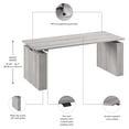 thumbnail image 2 of Scranton & Co Engineered Wood 72W x 30D Adjustable Standing Desk in Gray, 2 of 8
