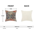 thumbnail image 5 of Boho Pillow Covers 20x20 Inch Set of 2,Navy Blue Burnt Orange Ethnic Design Throw Pillows Case,Carpet Pattern Outdoor Decorative Square Linen Farmhouse Decor Cushion Covers for Home Sofa Bed Couch, 5 of 6