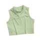 thumbnail image 5 of Moda mujer cuello alto blusa sin mangas camiseta verano sólido hombro frío Tops Fridja  qr1271, 5 of 5