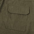 thumbnail image 6 of Men's Patchwork Cargo Pants Corduroy Ripstop Outdoor Adventure Wear Casual Hiking Work Pants with Multi Pockets(No Belt) Army Green, 6 of 8