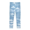 thumbnail image 2 of Girl's Legging Full-Length Colorful Print Tights For Dance Gym Everyday Wear Waves, 2 of 8