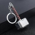 thumbnail image 1 of Shao Thor Hammer 2 Pewter Key Ring Hammer Keychain Thor's Hammer Alloy Pendant, 1 of 4