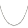 thumbnail image 3 of Auriga 925 Sterling Silver 3 mm Fancy Patterned Rolo Chain Necklace for Women 22", 3 of 5