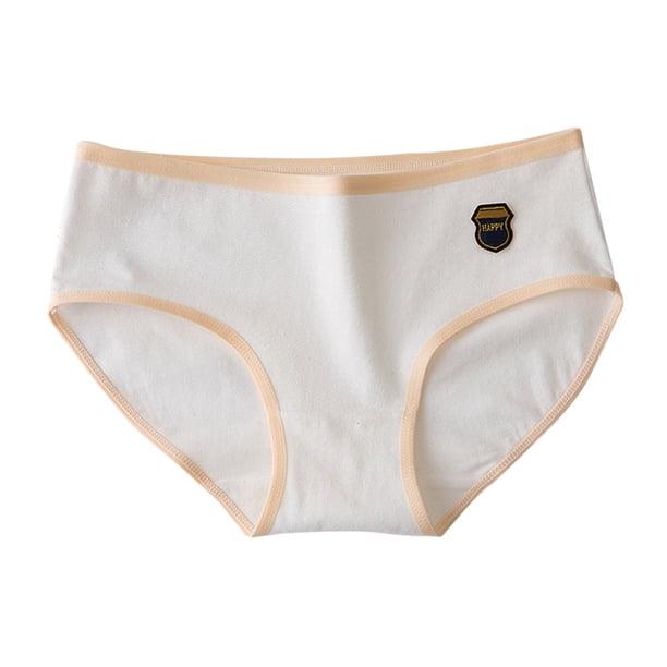 Calzoncillos de Algodón Elástico Sonducket para Mujer Ropa Interior Blanco L