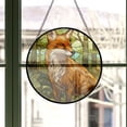 thumbnail image 3 of Stained Glass Window Hanging Fox - Stained Glass Window Hanging Fox, Festival Gift Ornament, Home Wall & Window Art, Brightens Any Space with Light, Elegant Art Glass Aesthetic, 3 of 6